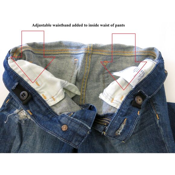 Abercrombie Kids low rise Slim distressed lace stretch jeans denim pants 16 14 - Picture 2 of 6